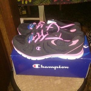 Black&pink champion womens shoe